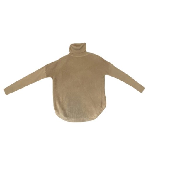 MICHAEL KORS WOMEN'S TAN TURTLENECK KNIT SWEATER SZ XS - Picture 1 of 4